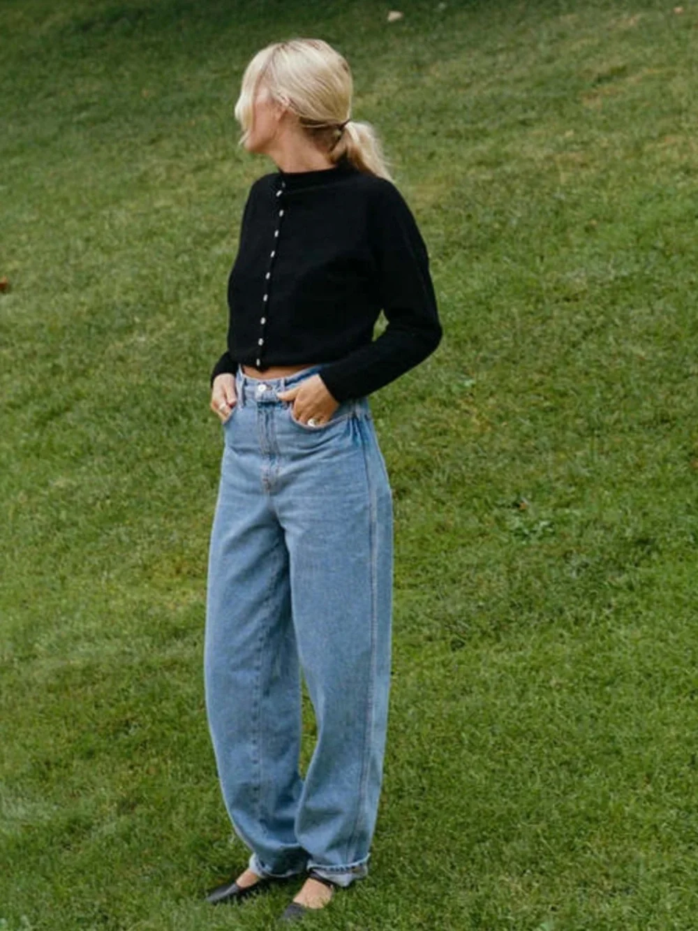 James Street Co Peri Shrunken Cardigan - Picture 3 of 6